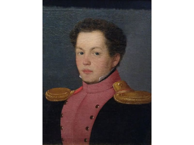 Ил. 1. Неизвестный художник. Портрет Дмитрия Бычкова. 1816 г.