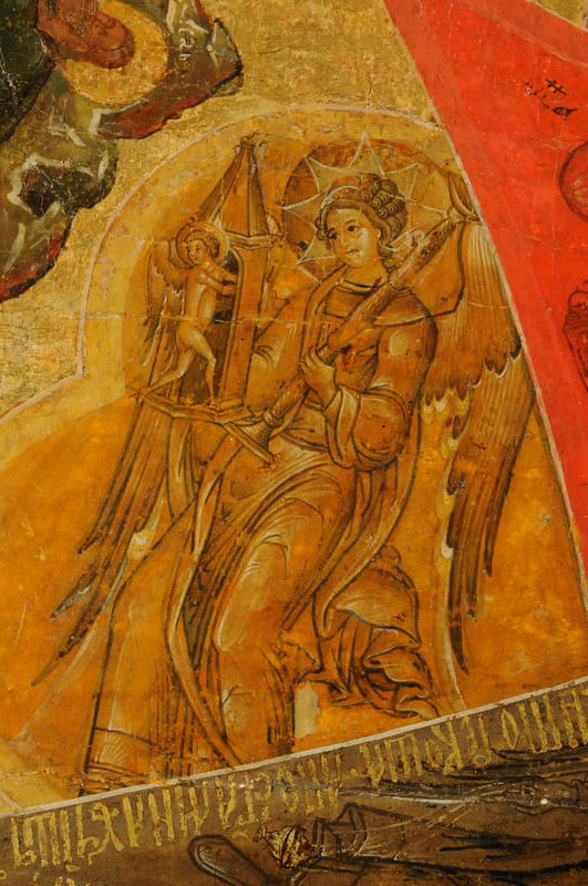 Ил. 10. Ангел молнии, дух ведения. Деталь иконы «Неопалимая Купина». МИХМ