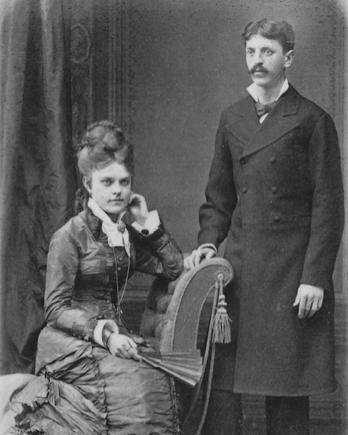 Предположительно Дмитрий Константинович Жадин с женой. 1890-е гг.